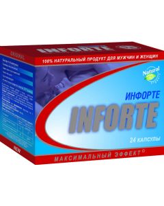 Buy Inforte, capsules for potency, arousal, erection, activator, stimulating dietary supplement, 24 capsules | Online Pharmacy | https://pharm-pills.com