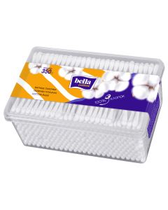 Buy Cotton buds 'Bella cotton', in a plastic box, 350 pcs. | Online Pharmacy | https://pharm-pills.com