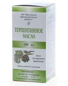 Buy Turpentine oil 100 ml, individual packaging | Online Pharmacy | https://pharm-pills.com