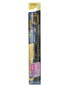 Buy CREATE Toothbrush with wide cleaning head and super fine bristles, medium hard, color: black | Online Pharmacy | https://pharm-pills.com