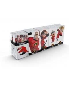 Buy Paper handkerchiefs with the 'Incredibles' pattern 4 layers, 10 packs x 9 sheets, 21x21 cm, World Cart | Online Pharmacy | https://pharm-pills.com