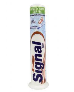 Buy Signal anti-tartar toothpaste with calcium and active fluoride 100 ml with dispenser France  | Online Pharmacy | https://pharm-pills.com