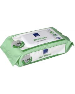 Buy Abena Skincare Wet Wipes, block with lid, 18 x 20 cm, 80 pcs | Online Pharmacy | https://pharm-pills.com