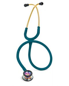 Buy Littmann Classic II Pediatric stethoscope, aqua tube, rainbow acoustic head, 71 cm, 2153 | Online Pharmacy | https://pharm-pills.com