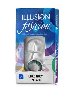 Buy Colored contact lenses ILLUSION Luxe 1 month, 0.00 / 14.5 / 8.6, dark gray, 2 pcs. | Online Pharmacy | https://pharm-pills.com