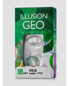 Buy Colored contact lenses ILLUSION Magic 1 month, 0.00 / 14.2 / 8.6, green, 2 pcs. | Online Pharmacy | https://pharm-pills.com