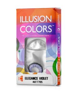 Buy Colored contact lenses ILLUSION colors 3 months, 0.00 / 14.0 / 8.6, purple, 2 pcs. | Online Pharmacy | https://pharm-pills.com