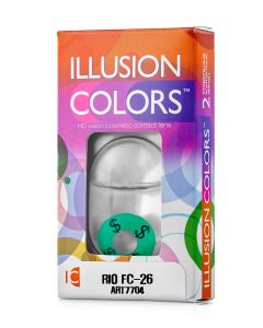 Buy Colored contact lenses ILLUSION RIO 3 months, 0.00 / 14.0 / 8.6, 2 pcs. | Online Pharmacy | https://pharm-pills.com