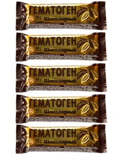 Buy Chocolate hematogen. A set of 5 pieces of 40 grams. EXON (BELARUS). | Online Pharmacy | https://pharm-pills.com