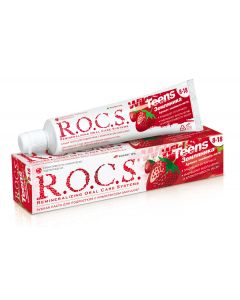 Buy ROCS Teens Toothpaste Sultry summer scent 'Strawberry' , 74 gr | Online Pharmacy | https://pharm-pills.com