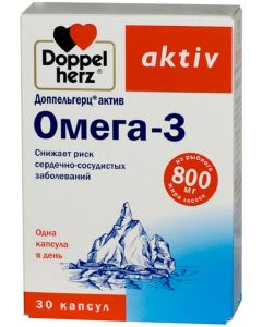 Buy Doppelherz 'Active Omega-3', 30 capsules | Online Pharmacy | https://pharm-pills.com