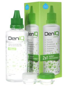 Buy DenIQ Unihyal Solution for contact lenses, with a container, 100 ml | Online Pharmacy | https://pharm-pills.com