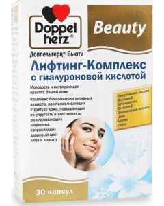 Buy Doppelherz 'Beauty' lifting complex with hyaluronic acid, 30 capsules | Online Pharmacy | https://pharm-pills.com