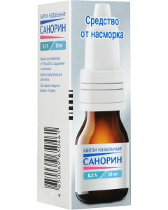 Buy Sanorin Nasal drops 0.1%, 10 ml | Online Pharmacy | https://pharm-pills.com