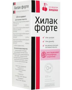 Buy Hilak forte drops for internal. reception fl.-dropper 100ml No. 1 (cherry) | Online Pharmacy | https://pharm-pills.com