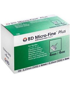 Buy BD Micro-Fine Plus Pen Needles, 0.23 mm (32G) х 4 mm, 100 pcs | Online Pharmacy | https://pharm-pills.com