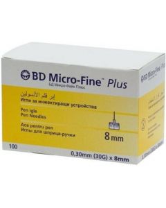 Buy BD Micro-Fine Plus Pen Needles , 0.30 mm (30G) x 8 mm, 100 pcs | Online Pharmacy | https://pharm-pills.com