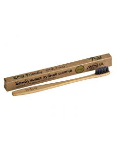 Buy Bamboo toothbrush with charcoal Aasha, soft bristles | Online Pharmacy | https://pharm-pills.com