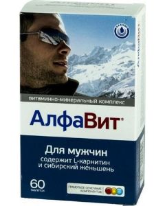 Buy Vitamin-mineral complex Alphabet 'For Men', 60 tablets | Online Pharmacy | https://pharm-pills.com