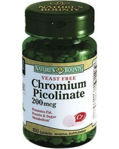 Buy Nature Bounty 'Chroma picolinate yeast-free', 100 tablets | Online Pharmacy | https://pharm-pills.com