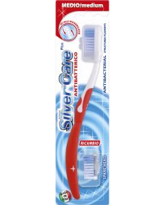 Buy Silver Care 'Plus' toothbrush, medium hardness, assorted colors  | Online Pharmacy | https://pharm-pills.com