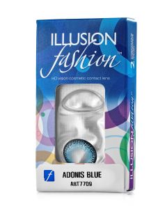 Buy ILLUSION adonis colored contact lenses 1 month, -0.50 / 14.5 / 8.6, blue, 2 pcs. | Online Pharmacy | https://pharm-pills.com