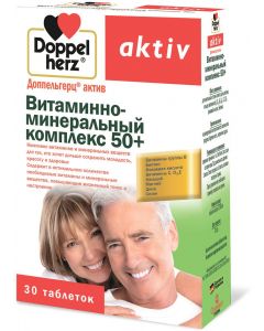 Buy Vitamin-mineral complex Doppelherz 'Aktiv. 50+', 30 tablets | Online Pharmacy | https://pharm-pills.com