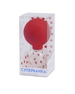 Buy Massage jar for vacuum massage SUPERBANK, color red | Online Pharmacy | https://pharm-pills.com