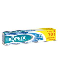 Buy Cream for fixing dentures Korega 'Extra strong mint', 70 g | Online Pharmacy | https://pharm-pills.com