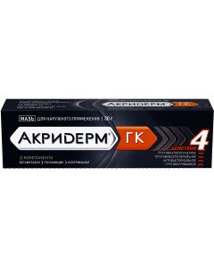 Buy Akriderm GK ointment d / nar. approx. tube 30g №1 | Online Pharmacy | https://pharm-pills.com