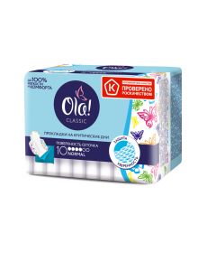 Buy Ola! Wings Classic Normal Singles Pads with wings, mesh surface, 10 pcs | Online Pharmacy | https://pharm-pills.com