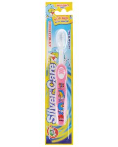 Buy Silver Care 'Baby' toothbrush, soft, 6 months to 3 years, pink | Online Pharmacy | https://pharm-pills.com