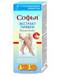 Buy Leech extract Sophia cream-gel for feet with cooling ef-tom, 75ml | Online Pharmacy | https://pharm-pills.com