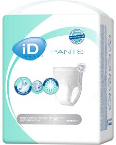 Buy Diapers-pants for adults iD Pants Basic, 730221550, size M, 10 pcs | Online Pharmacy | https://pharm-pills.com