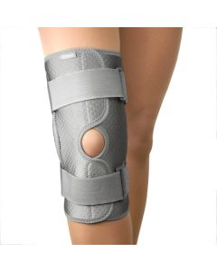 Buy B.Well knee brace, detachable, with hinges and metal ribs stiffness, strong fixation W-3320 ORTHO, color Gray, size XXL | Online Pharmacy | https://pharm-pills.com