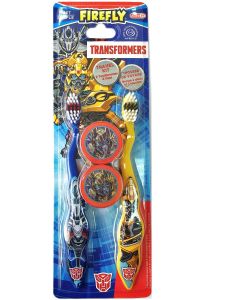 Buy Transformers A set of children's toothbrushes (2 pcs.) with caps. Soft bristles. from 3 years old. | Online Pharmacy | https://pharm-pills.com