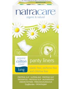 Buy 'Long' panty liners, individually packaged, Natracare, 16 pcs. | Online Pharmacy | https://pharm-pills.com