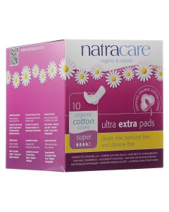 Buy Natracare Ultra Thin Wing Pads, 'Super', 10 pcs. | Online Pharmacy | https://pharm-pills.com