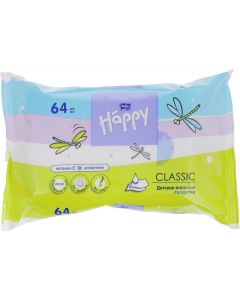 Buy Bella baby Happy Classic wet wipes, with vitamin E and allantoin, 64 pcs | Online Pharmacy | https://pharm-pills.com