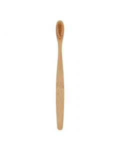 Buy Bamboo Toothbrush Flora with medium-hard brown bristles made of biodegradable polymer and bamboo fibers, treated with charcoal | Online Pharmacy | https://pharm-pills.com