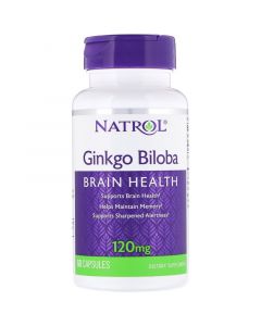 Buy Natrol Ginkgo Biloba antioxidant 120 mg, 60 capsules | Online Pharmacy | https://pharm-pills.com