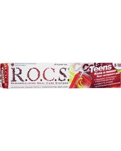 Buy ROCS Teens Active Day Toothpaste Cola and lemon from 8 to 18 years old 74 g | Online Pharmacy | https://pharm-pills.com