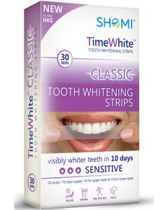 Buy Teeth whitening strips Shomi Time White Classic 10 Day with a new formula without hydrogen peroxide 20 strips - 10 pairs | Online Pharmacy | https://pharm-pills.com