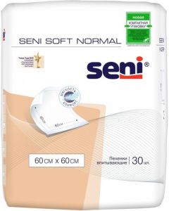 Buy Medical diaper Seni Seni Hygienic diapers Seni Soft Normal 60 cm x 60 cm 30 pcs, 60 x 60 cm, 30 pcs | Online Pharmacy | https://pharm-pills.com