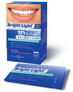 Buy Whitening strips for teeth Bright Light '3D Bright Night Effects' | Online Pharmacy | https://pharm-pills.com