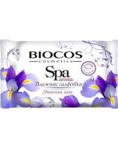 Buy BioCos Wet wipes 'SPA Aroma. Japanese iris', 15 pcs | Online Pharmacy | https://pharm-pills.com