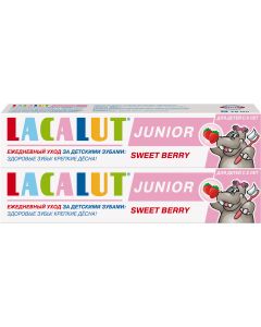 Buy LACALUT Junior sweet berry, children's toothpaste, 75 ml (spike 2pcs) | Online Pharmacy | https://pharm-pills.com