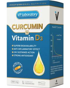 Buy Vitamin and mineral complex Vplab 'Curcumine & Vitamine D3', 60 capsules | Online Pharmacy | https://pharm-pills.com