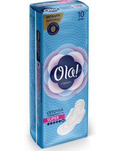 Buy Sanitary pads Ola! Classic Wings Super Surface mesh, 10 pcs | Online Pharmacy | https://pharm-pills.com