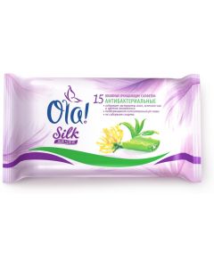 Buy Ola! Silk Sense wet wipes, antibacterial, 15 packs | Online Pharmacy | https://pharm-pills.com